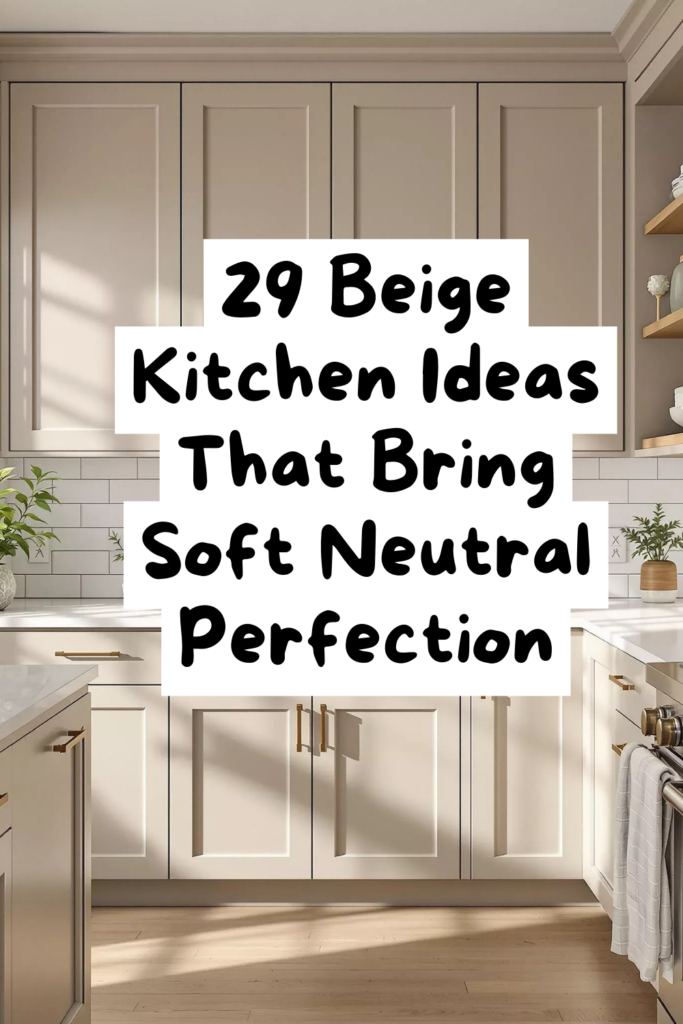 29 Crisp and Clean Beige Kitchen Cabinet Styles