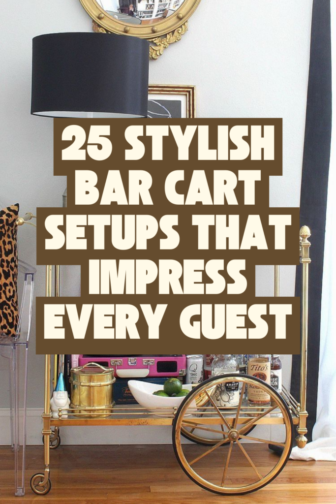 25 Bar Cart Ideas to Change Your Room's Energy